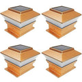 4 Pack Copper Solar LED Post Deck Cap Light T894530