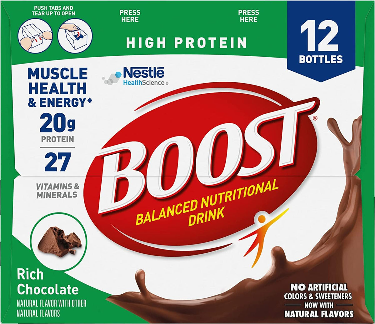 Rich Chocolate 8 FL OZ Pack of 12 Nutritional Drink W49914