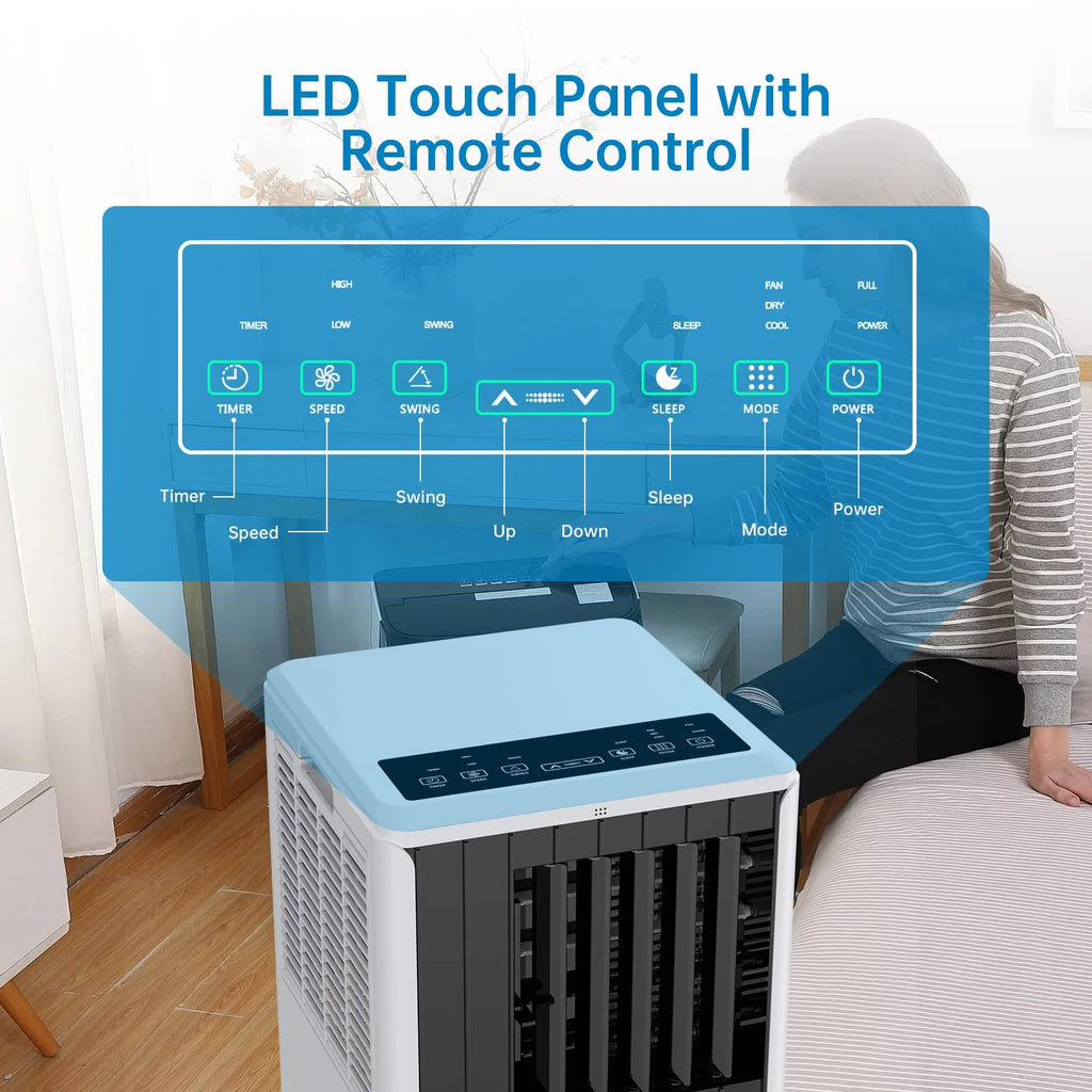 8000 BTU Portable Air Conditioner with Remote Control S885940