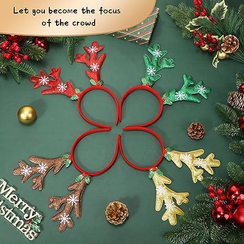 Christmas Deer Antlers Headband 12 Pcs N4247