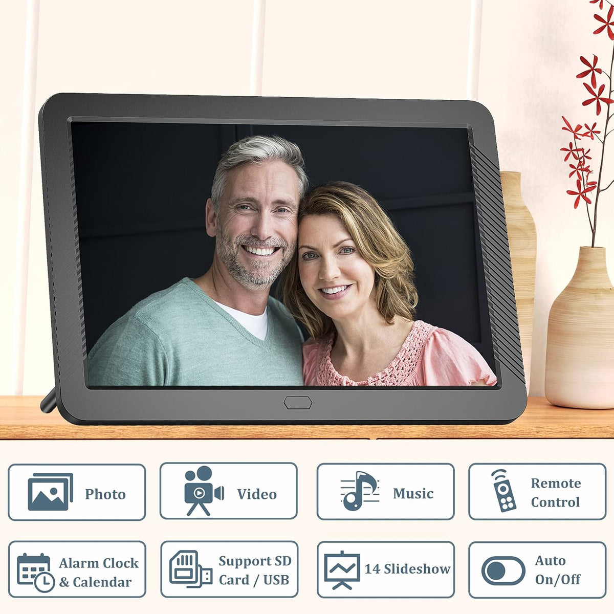 8.1 Inch FHD IPS Digital Photo Frame with Remote Control E93235