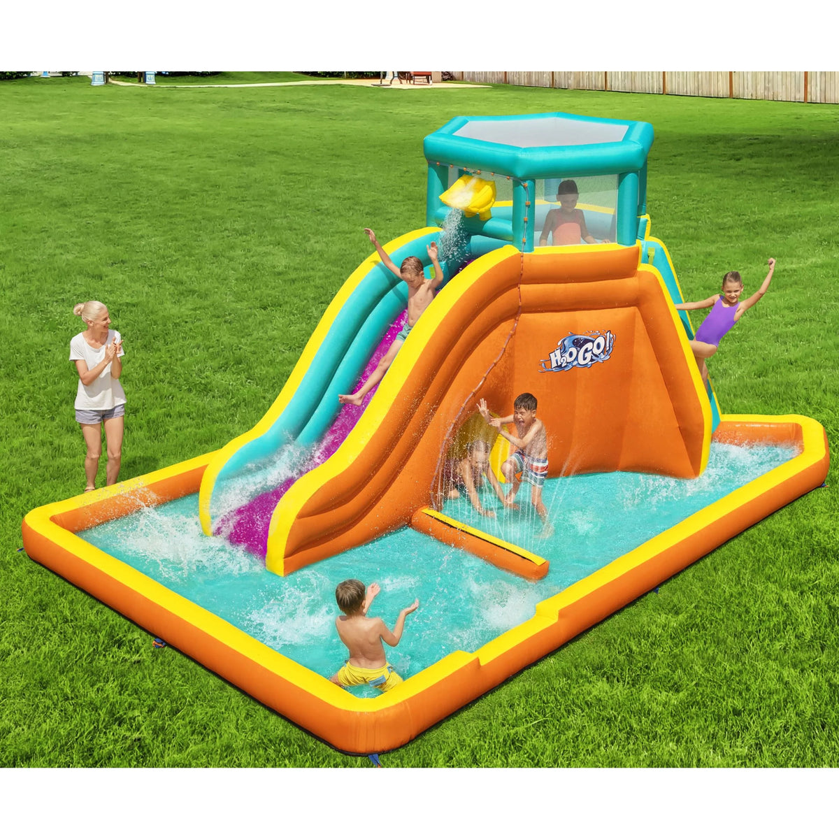 Inflatable Water Slide with Air Blower M1137