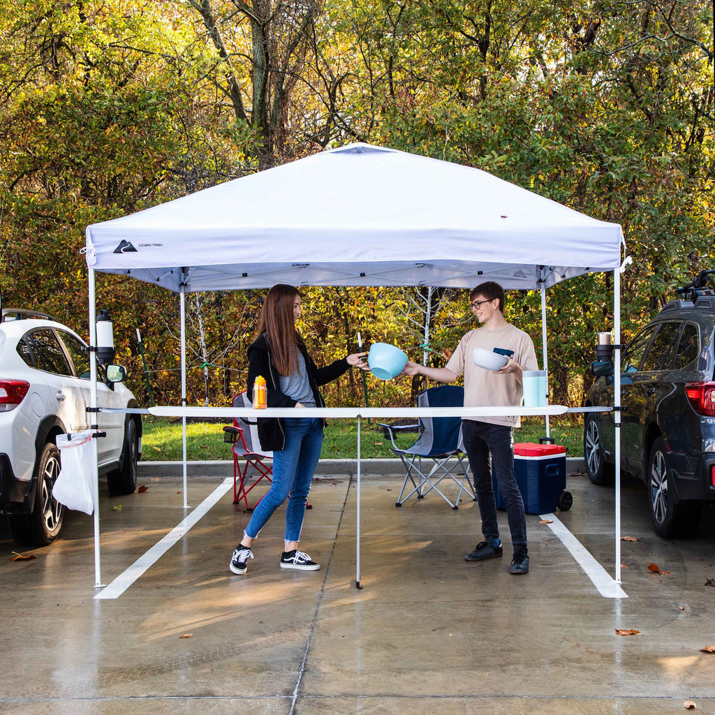 White 10 ft x 10 ft Instant Canopy B834