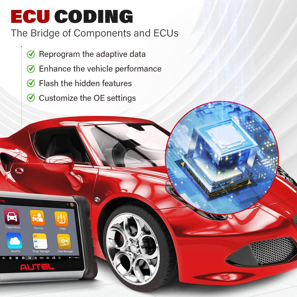 TPMS Diagnostic Scanner with Bi-Directional Control J8252