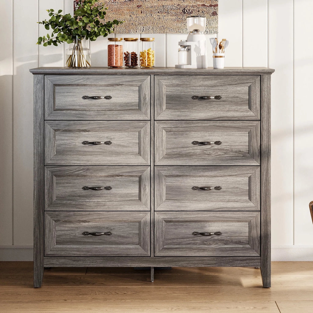 Rustic Oak 6 Drawer Dresser A531