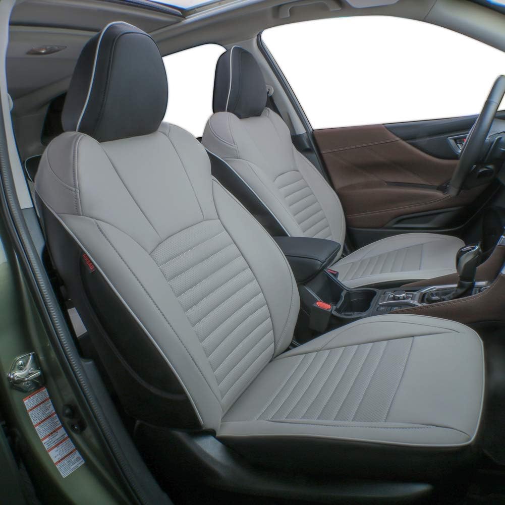 Beige Leatherette Car Seat Covers for Subaru Outback 2020 2021 2022 Z1748