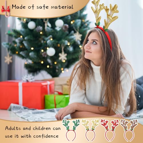 Christmas Deer Antlers Headband 12 Pcs N4247