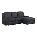 Chenille Reclining Sectional with Right Chaise W87677