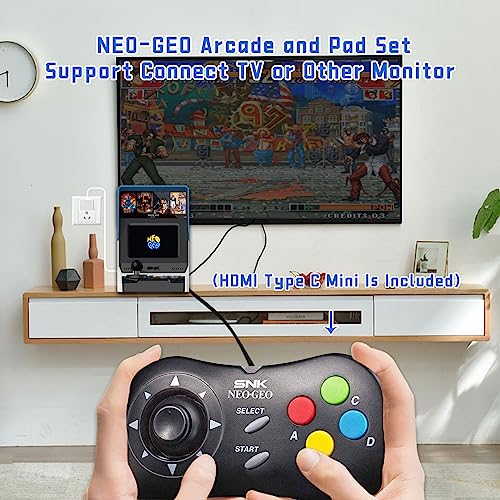 40 Pre-Loaded Classic SNK Games Arcade and Black Gamepad Z976