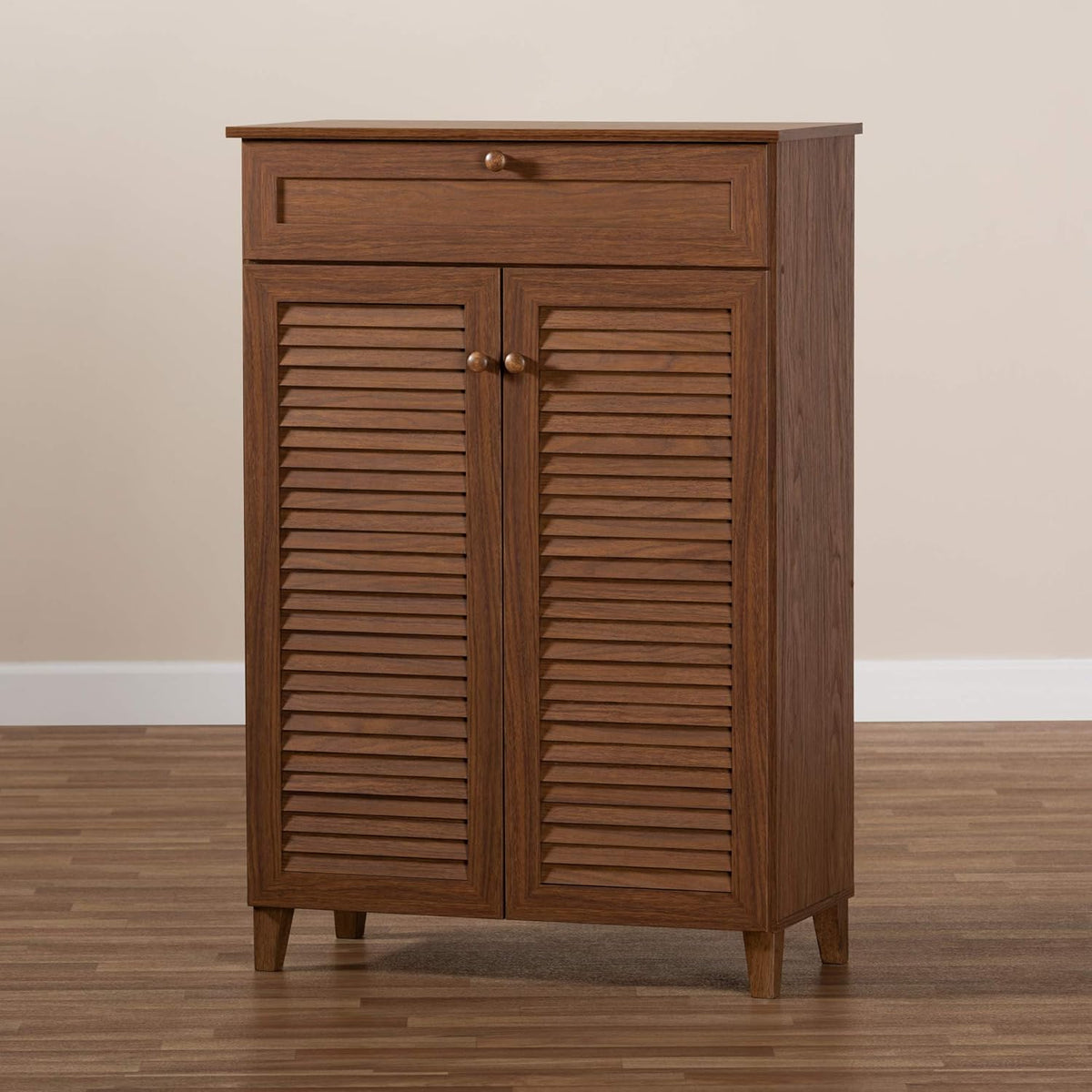 Walnut Shoe Cabinet V66898