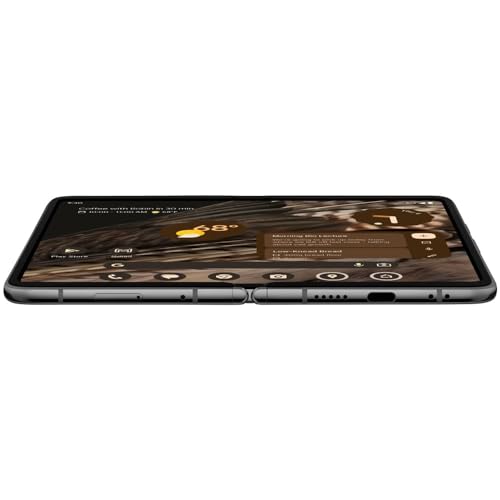 Obsidian 256 GB Foldable 5G Smartphone with Telephoto Lens and Ultrawide Lens D202