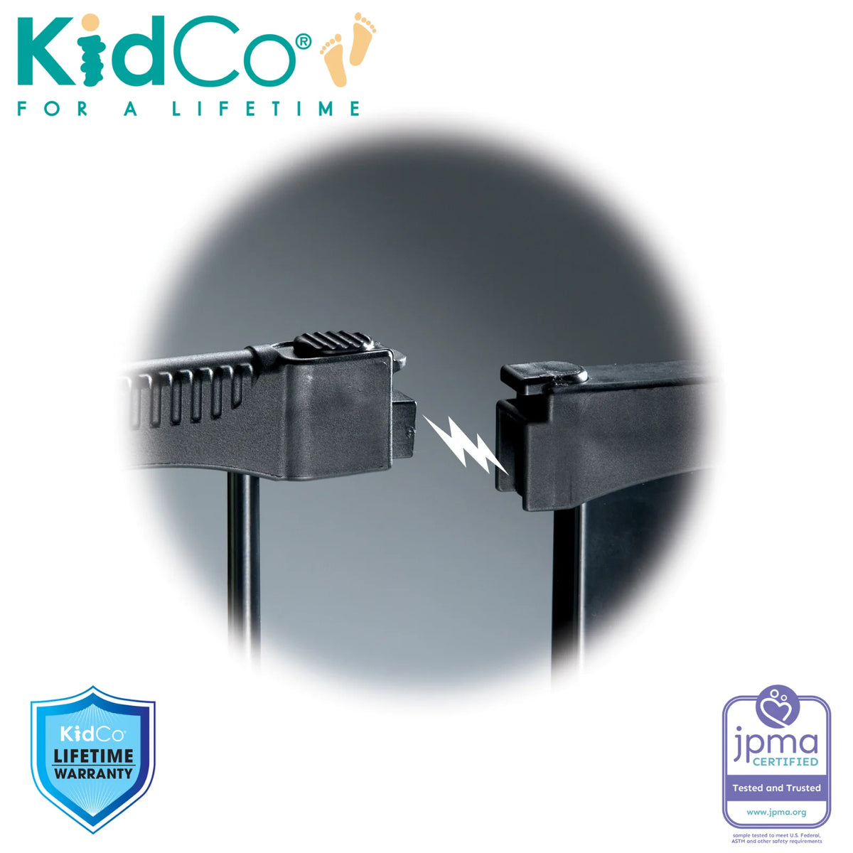 Black Auto Close Baby Gate G249