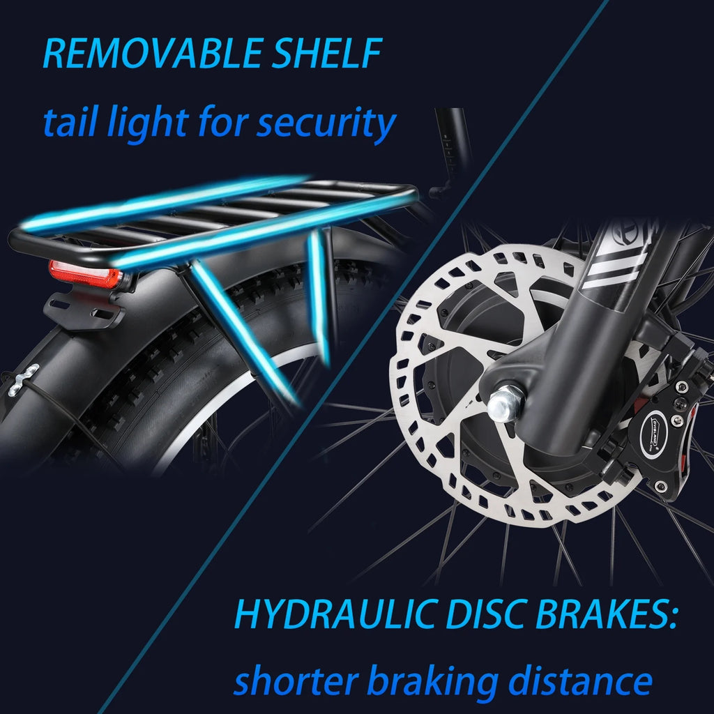 48V 23Ah Dual Motor AWD Electric Bike F45390