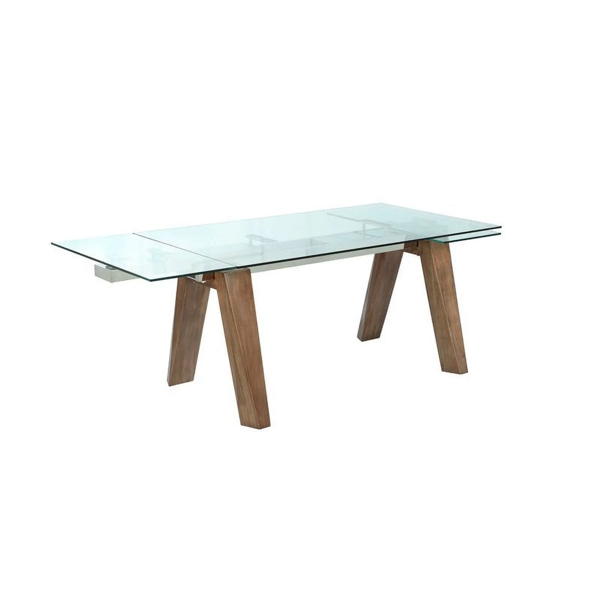 63" Steel and Glass Dining Table P614