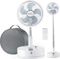 Foldable 10 Recharger Portable Pedestal Fan with Remote Control A557077
