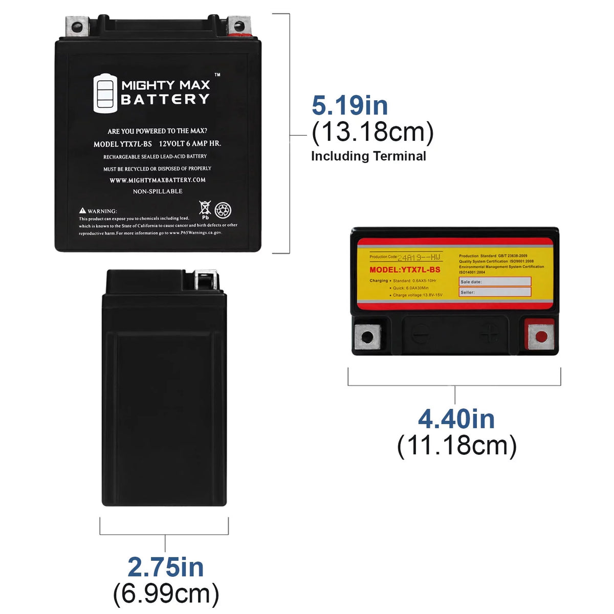 12V 6Ah Replacement Battery Y762