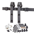 Matte Black Door Barn Hardware Kit B564