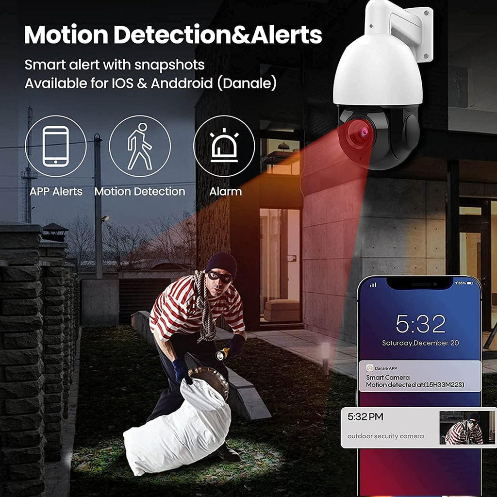 5MP PoE PTZ Security Camera with 18x Optical Zoom Z1065