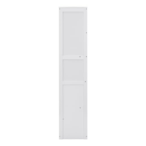 Queen Size Murphy Bed with Storage Shelves and LED Lights, Gray F278