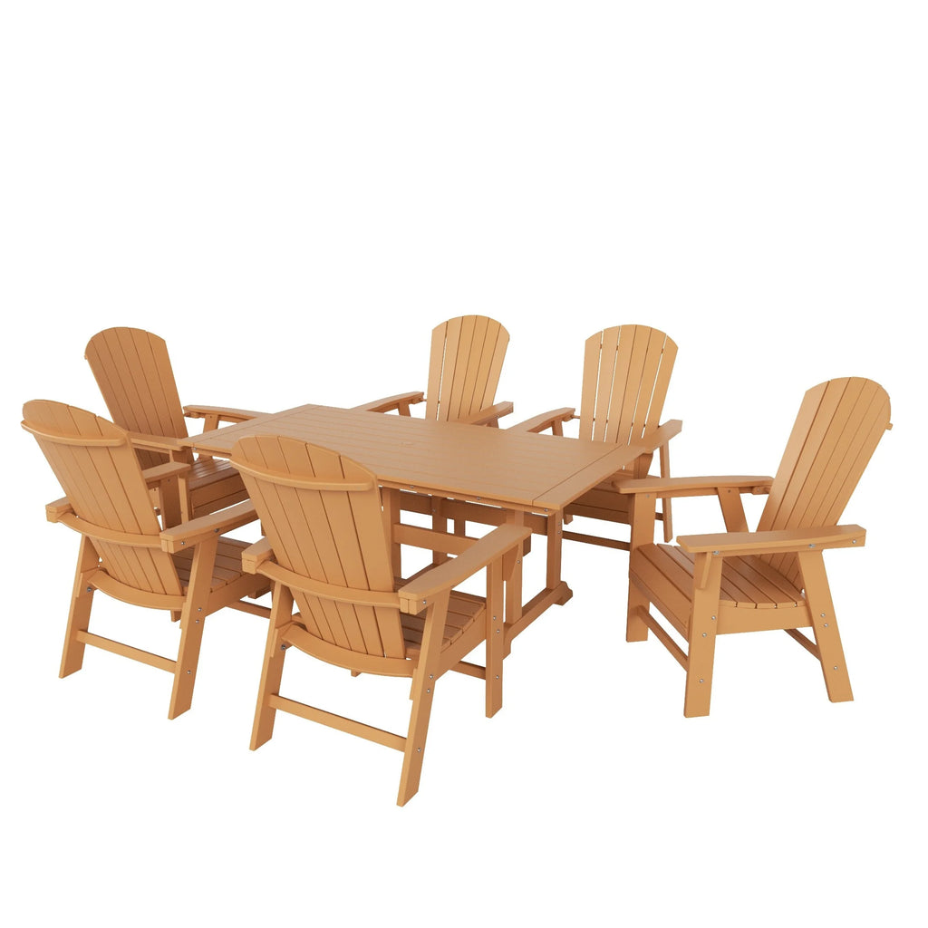 7-Piece All Weather Outdoor Dining Set with Armchairs B53145