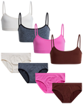 8 Piece Seamless Girls' Training Bra Set K75615