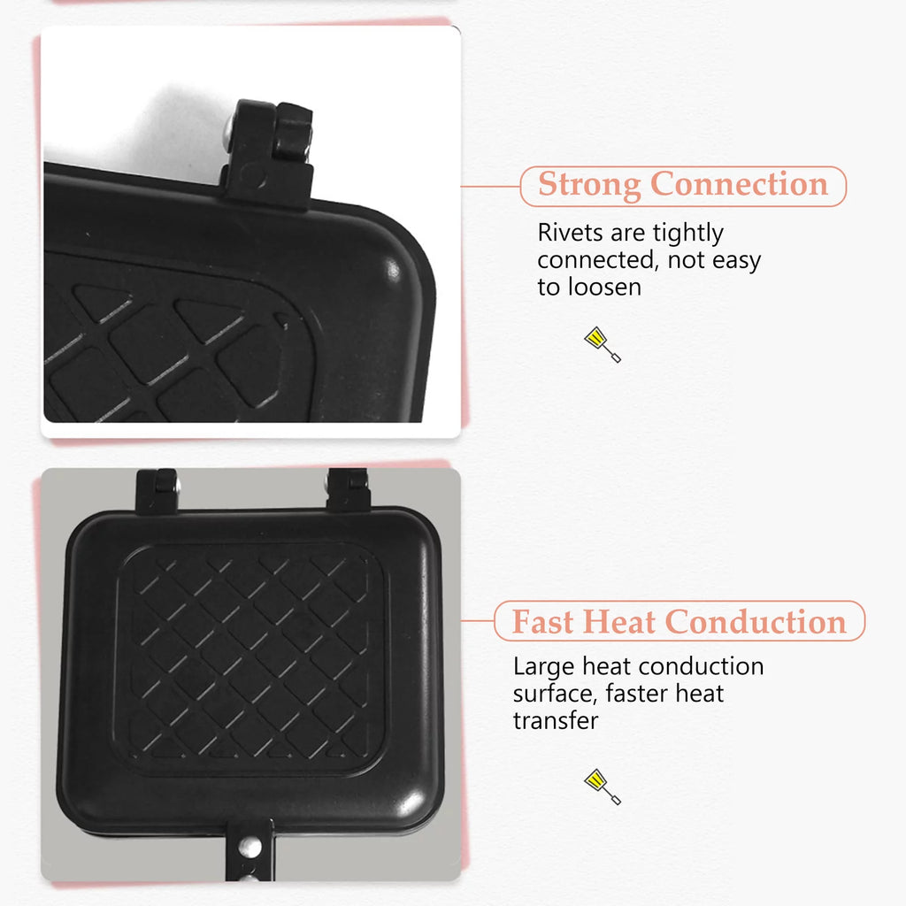 Non-stick Sandwich Maker with Insulated Handle H67207
