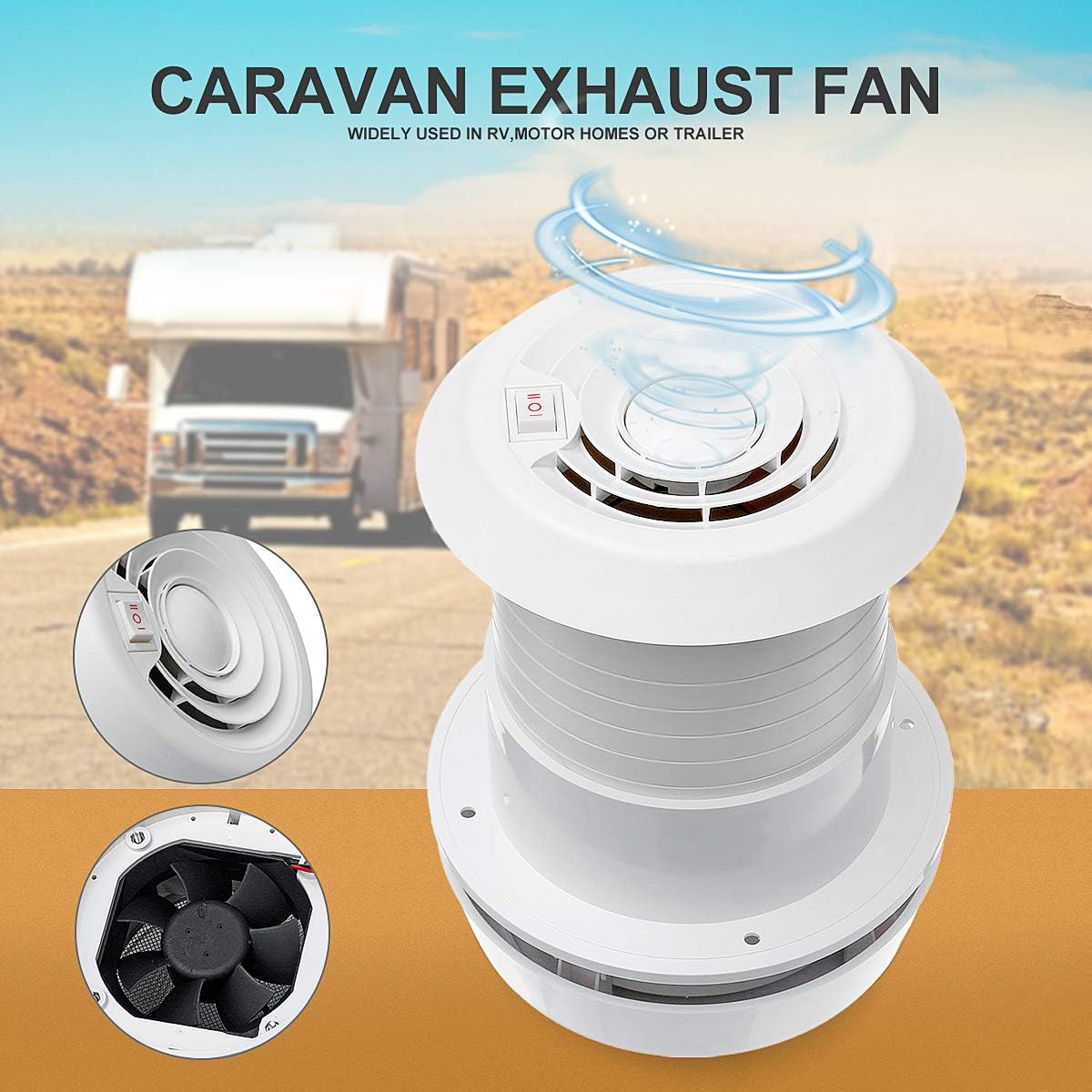 12V RV Roof Exhaust Fan U469702