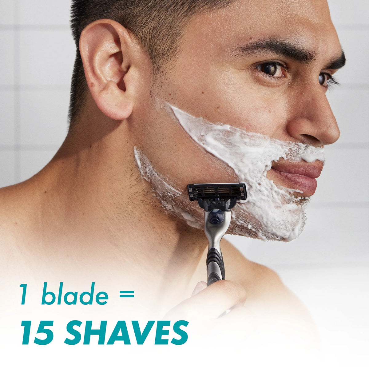 Mens Razor Handle and 2 Blade Refills Y6746