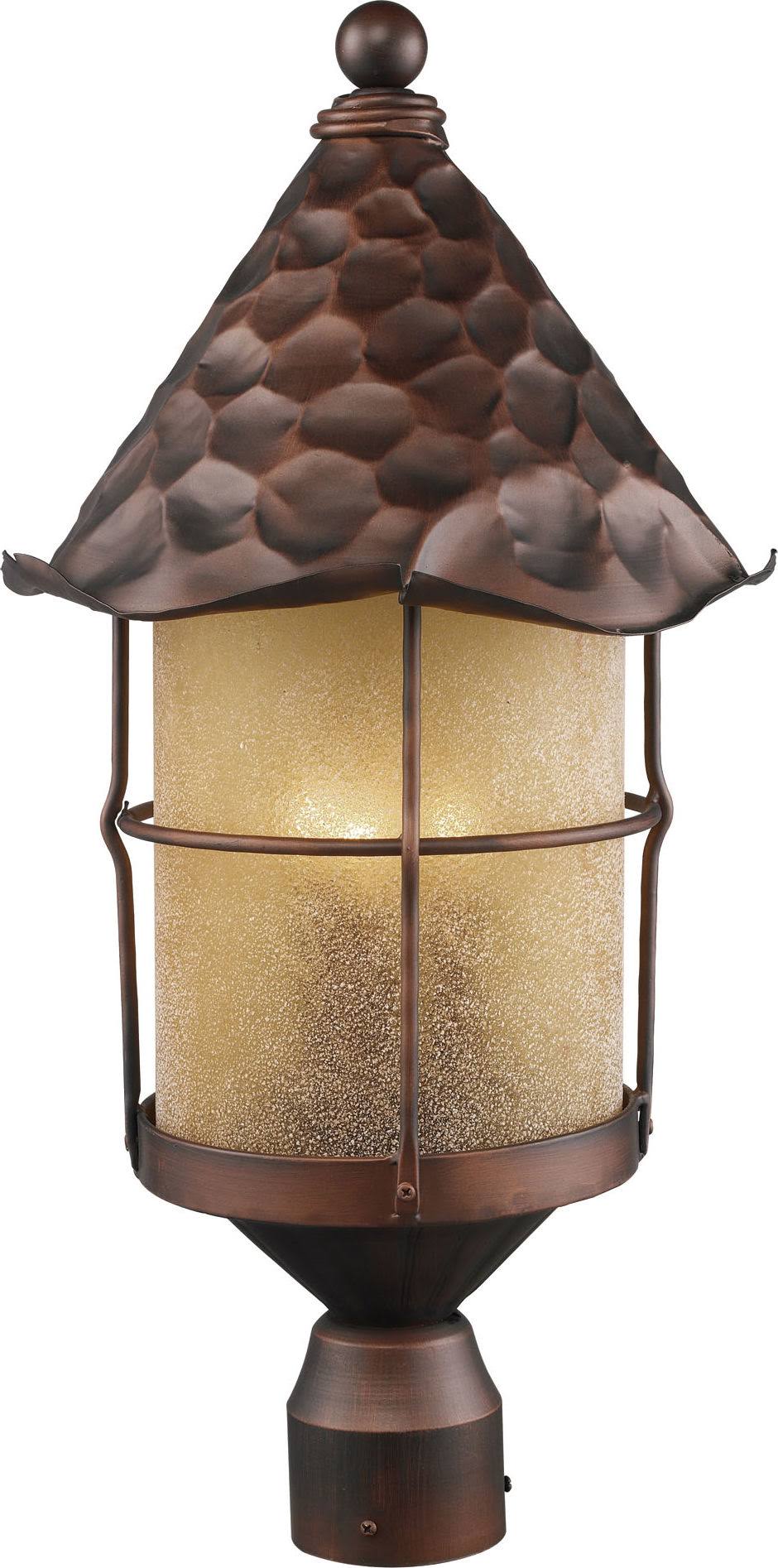 Antique Copper 3 Light Outdoor Post Light T84546