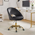Charcoal Velvet Height Adjustable Swivel Office Chair W549129