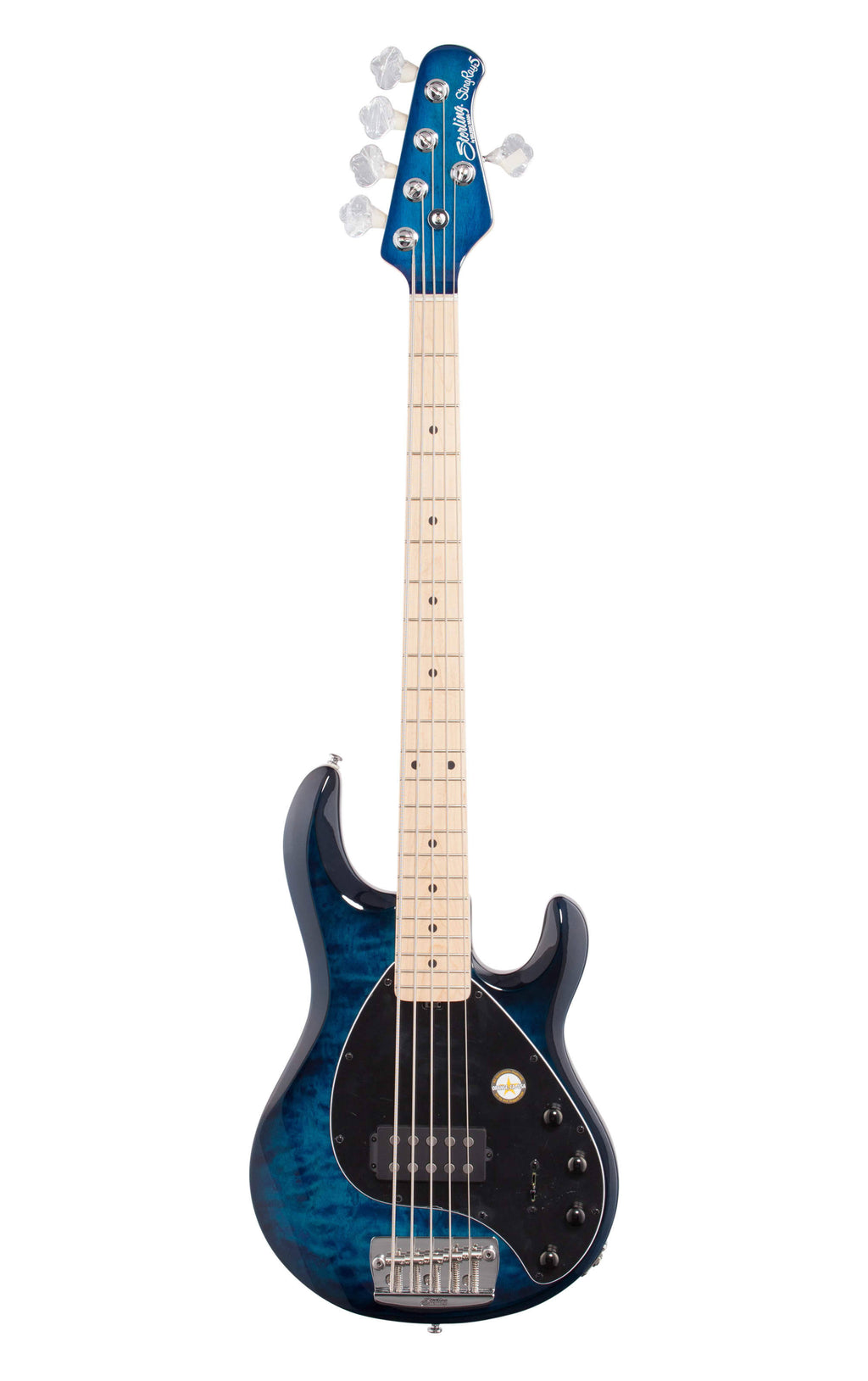 Neptune Blue Quilted Maple 5-String Stingray C9940