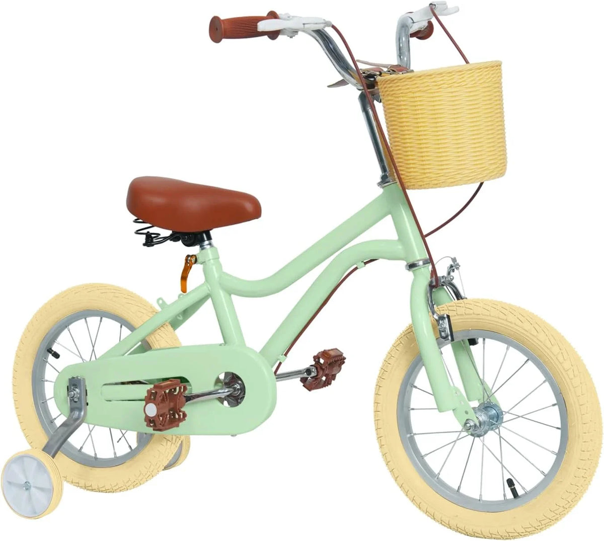 16 inch Kids Bike with Training Wheels and Basket G683