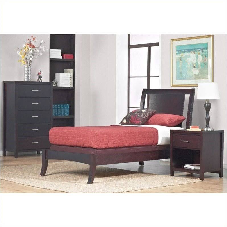California King Low Profile Sleigh Bed T205
