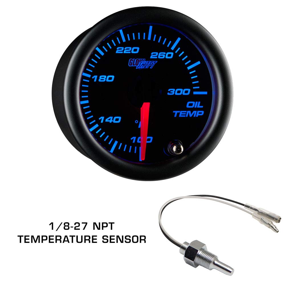 Tinted 7 Color 30 PSI Boost/Vacuum 100 PSI Oil Pressure Oil Temperature Gauges Fiberglass Triple Dashboard Pod L7459