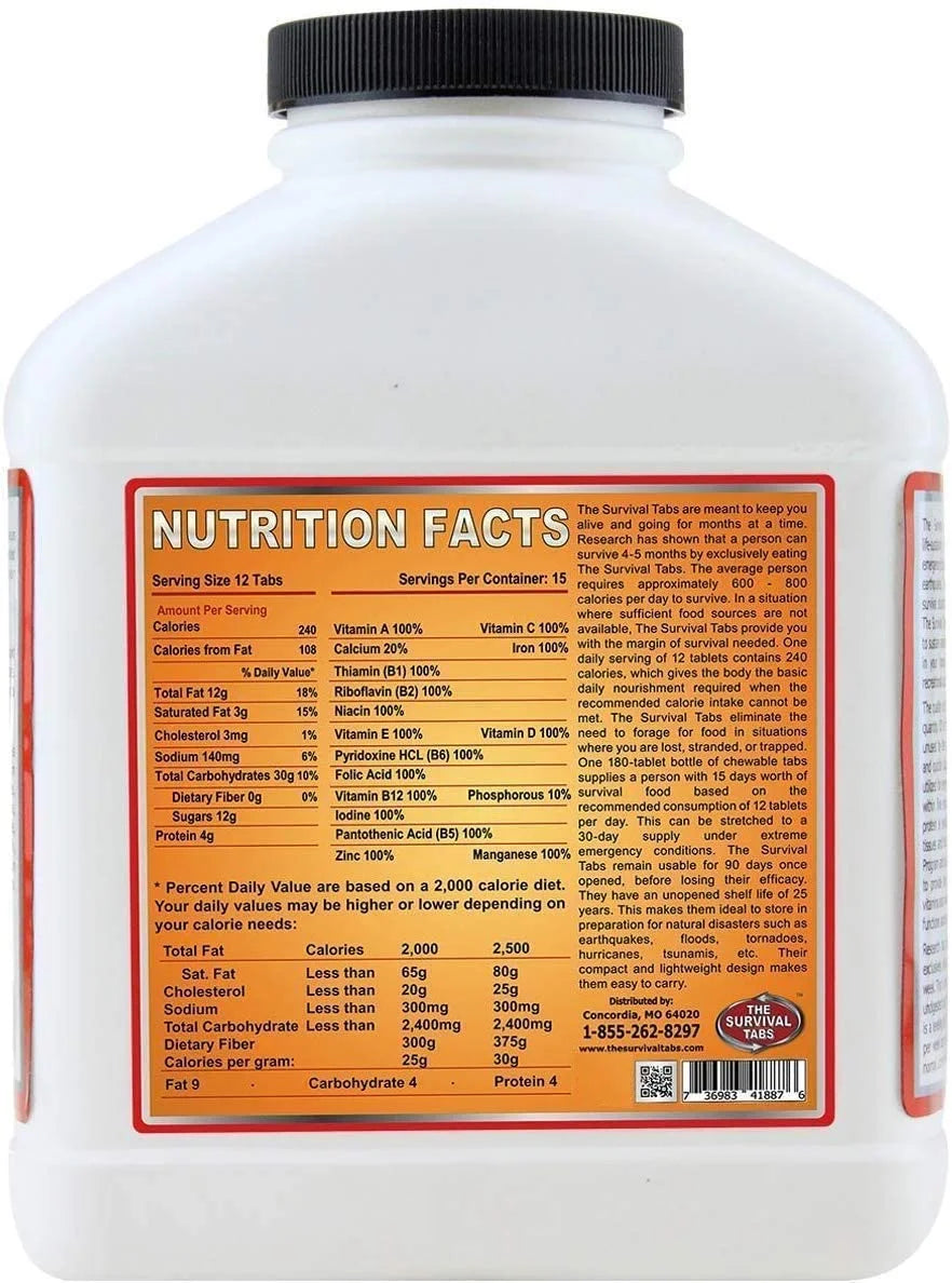 180 Tablets Strawberry Survival Ration N24395