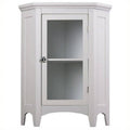 White 1-Door Corner Floor Cabinet D689942