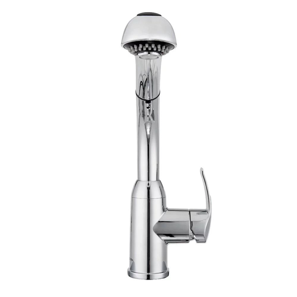 Chrome Single Hole Pull-Out Kitchen Faucet W6960
