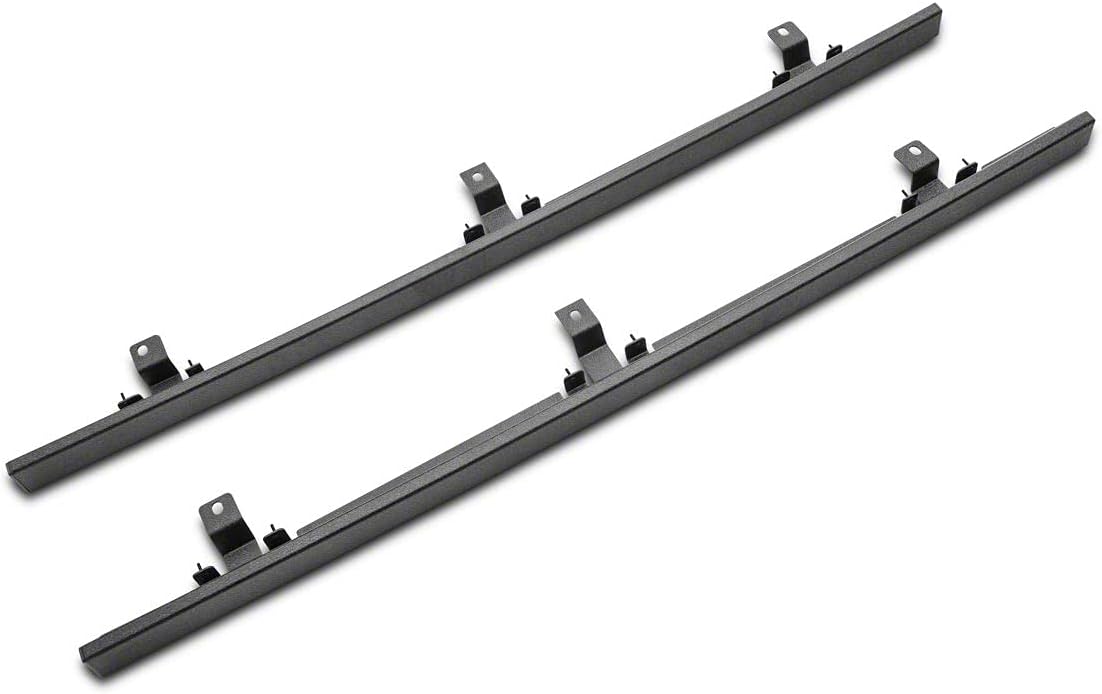 Textured Black Rails Compatible with Jeep Wrangler JL 4-Door A6924