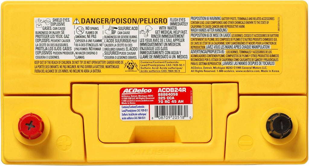 ACDelco Gold B24R Hybrid Vehicle AGM Battery K889