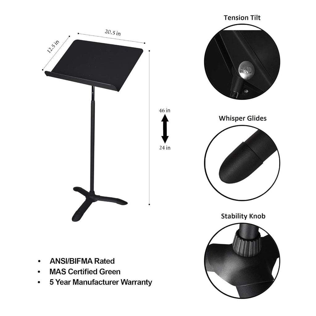 Black Metal Music Sheet Stand Pack of 2 C379