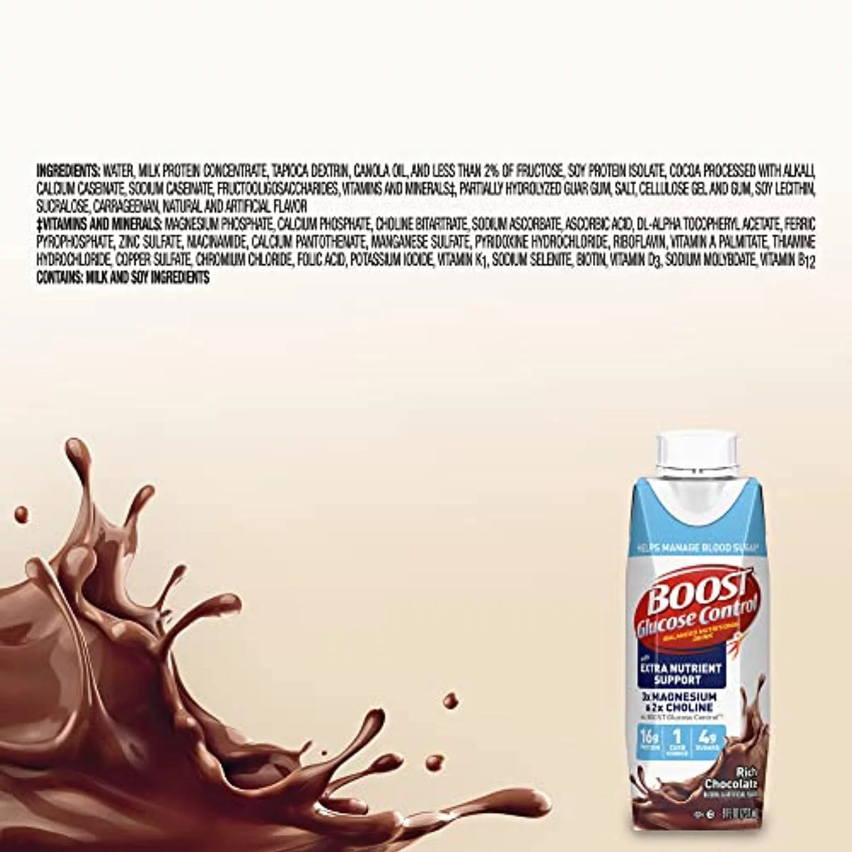Rich Chocolate Nutritional Drink, 8 Fl Oz, Pack of 24 R655