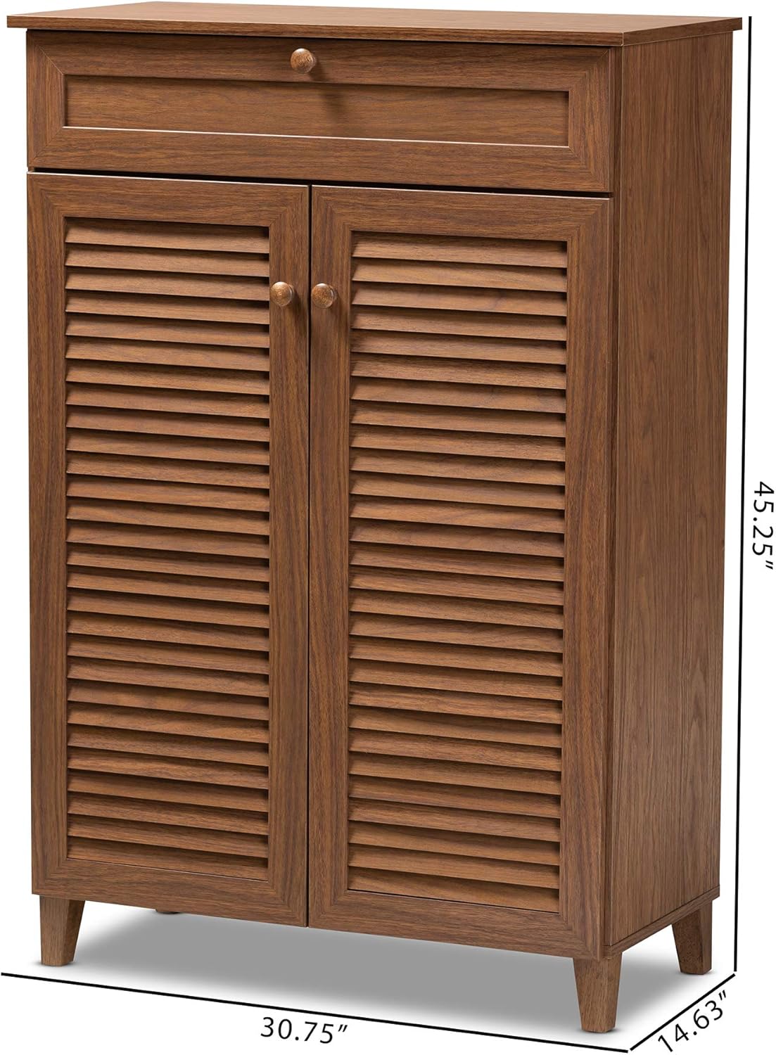 Walnut Shoe Cabinet V66898