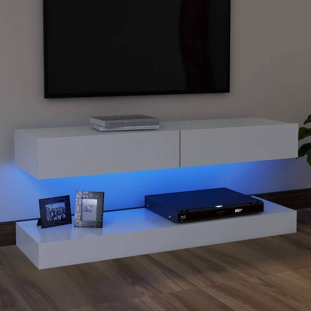 Gray TV Cabinet with LED Lights T9323