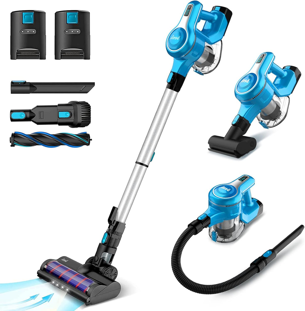 Cordless Stick Vacuum Cleaner with Rechargeable Battery N5096
