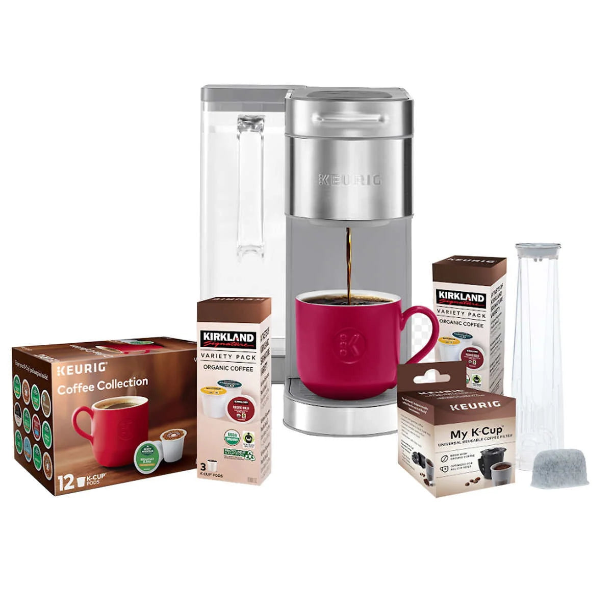 Single Serve Coffee Maker with 18 K-Cup Pods K769958