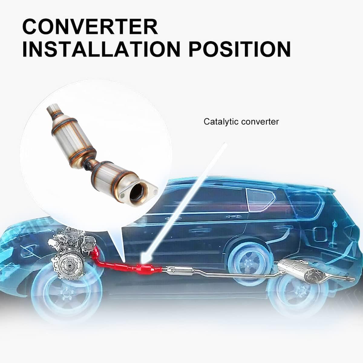 Catalytic Converter 1.8L Direct-Fit EPA Compliant P86261