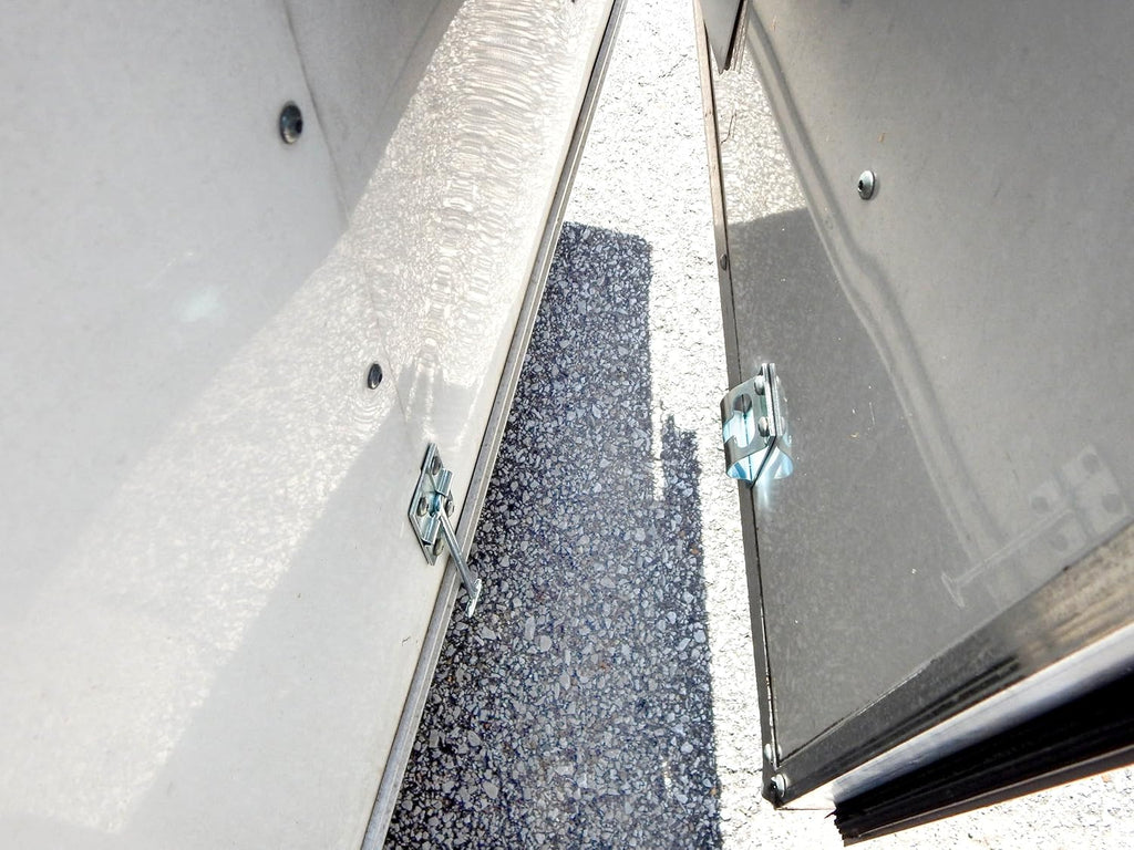 12 Metal T-Style Door Holder Entry Door Catches 6 Inch Long Zinc Plated Steel Pack of 2 I365698