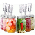6 Set Stainless Steel Fermentation Lids for Wide Mouth Jars Y236