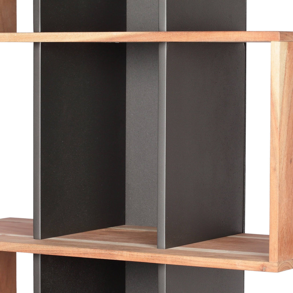 Acacia Wood Etagere Bookshelf Z9855