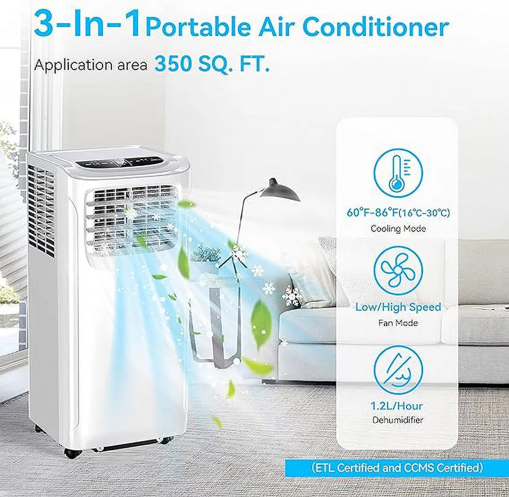 Portable Air Conditioners 8500 BTU White O82954